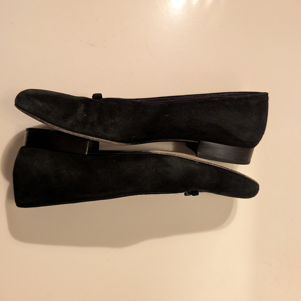 RALPH LAUREN Purple Label Women's Black Suede Ballet Flats | 6 B - Picture 3 of 6